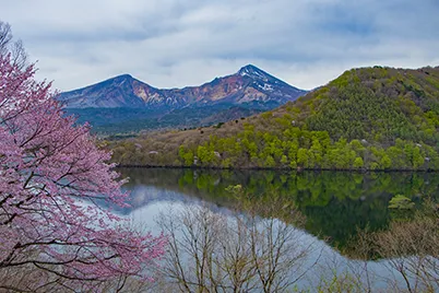 Lake Hibara and Mount Bandai