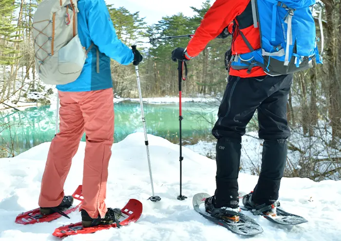 Winter activity example: A little snowshoeing. A guided tour that even beginners can enjoy.