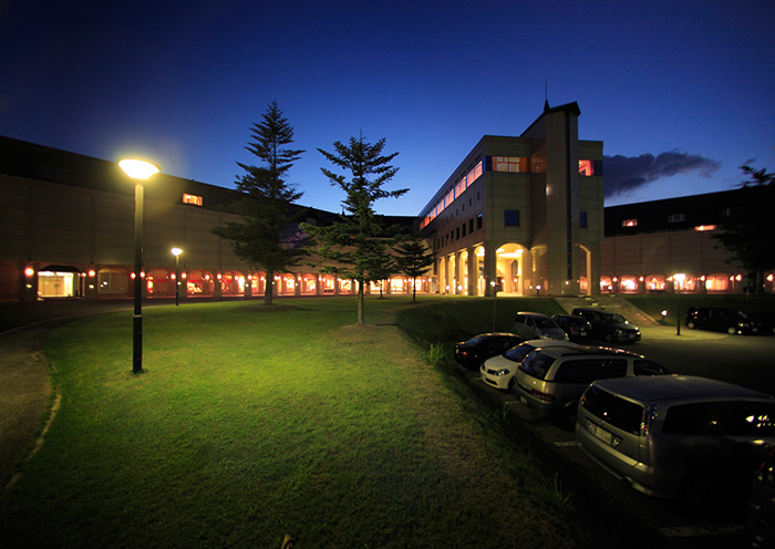 Exterior/ Urabandai Lake Resort at night.