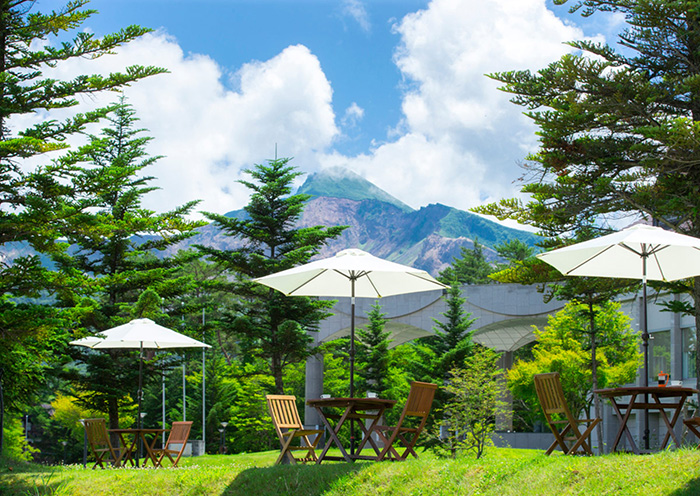 Exterior / Summer. Surrounded by the majestic nature and the chirping of birds.