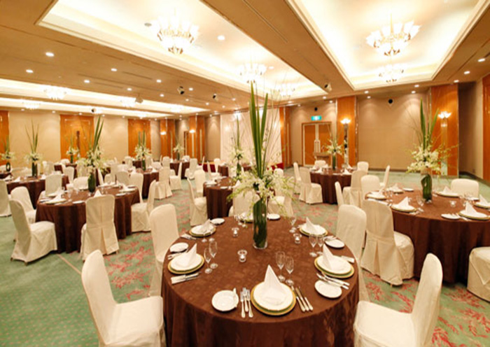 Medium-sized banquet hall Scarlet. We can also provide a wide range of equipment and performances to suit your needs.