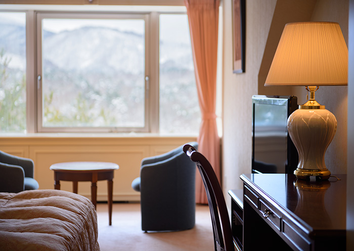 Double/34 square meters. A spacious room with a queen-size bed.