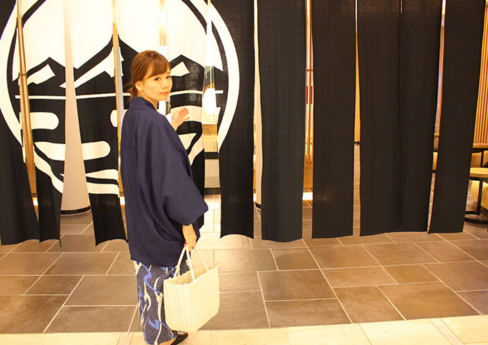 Entrance to the large public baths (1F Aurora no Yu and Hibarami no Yu)