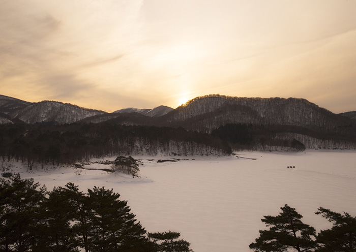 Lake Hibara / Urabandai. The largest lake located in the heart of the Bandai Plateau.