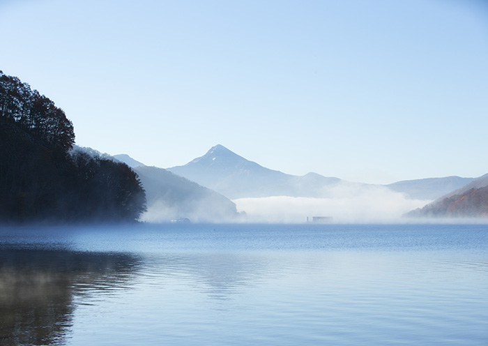 Lake Hibara / Urabandai. The largest lake located in the heart of the Bandai Plateau.