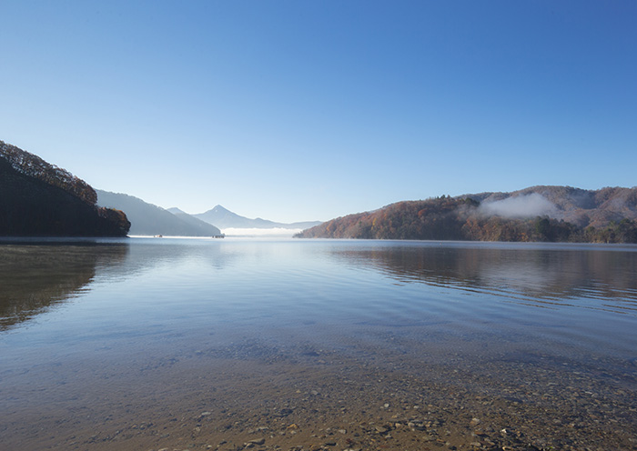 Lake Hibara / Urabandai. The largest lake located in the heart of the Bandai Plateau.