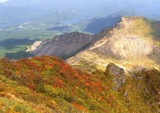 Mt. Bandai in autumn