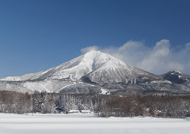 Mount Bandai in winter