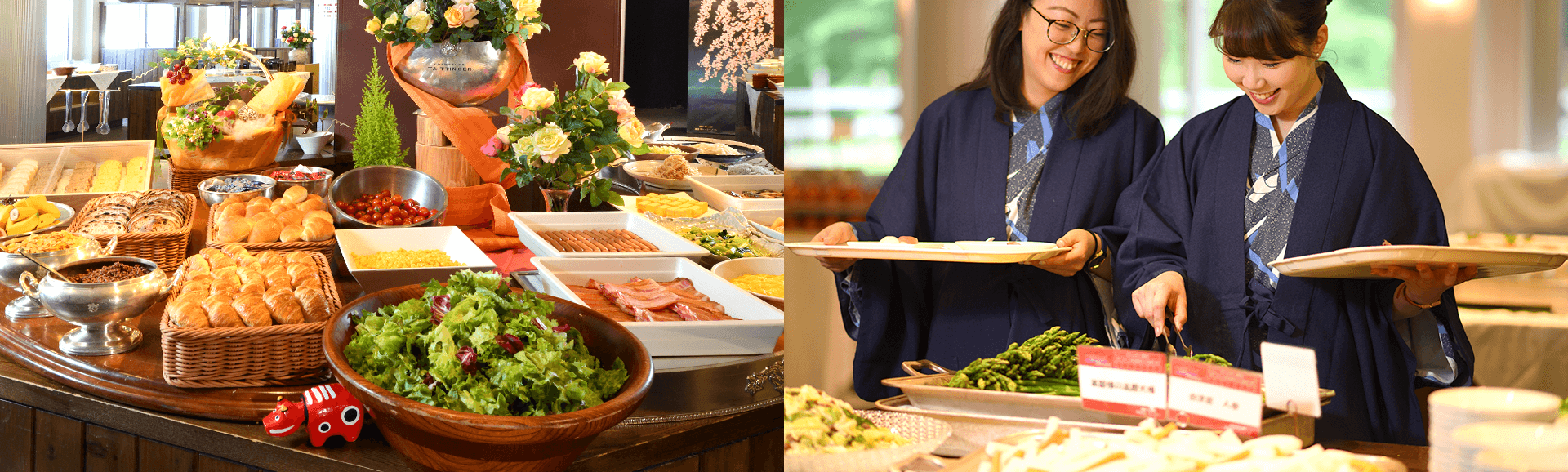 A collection of buffet-style dishes