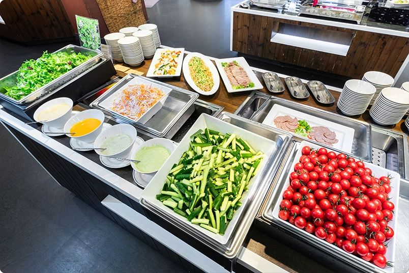 .A wide range of menu items to choose from