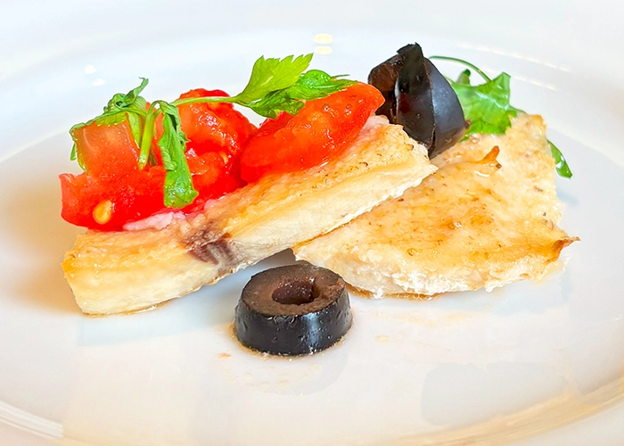 Swordfish stewed in Aizu tomatoes