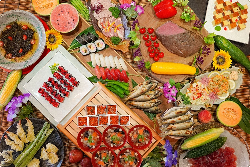 .A wide range of menu items to choose from