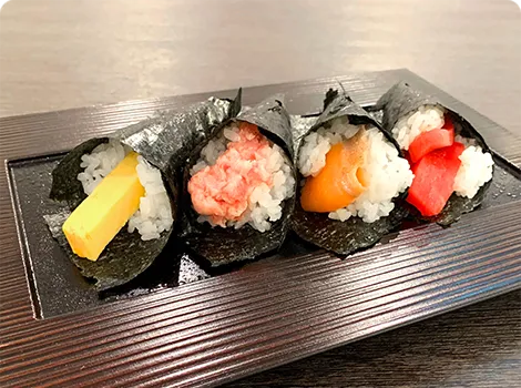 Enjoy rolling your own hand-rolled sushi
